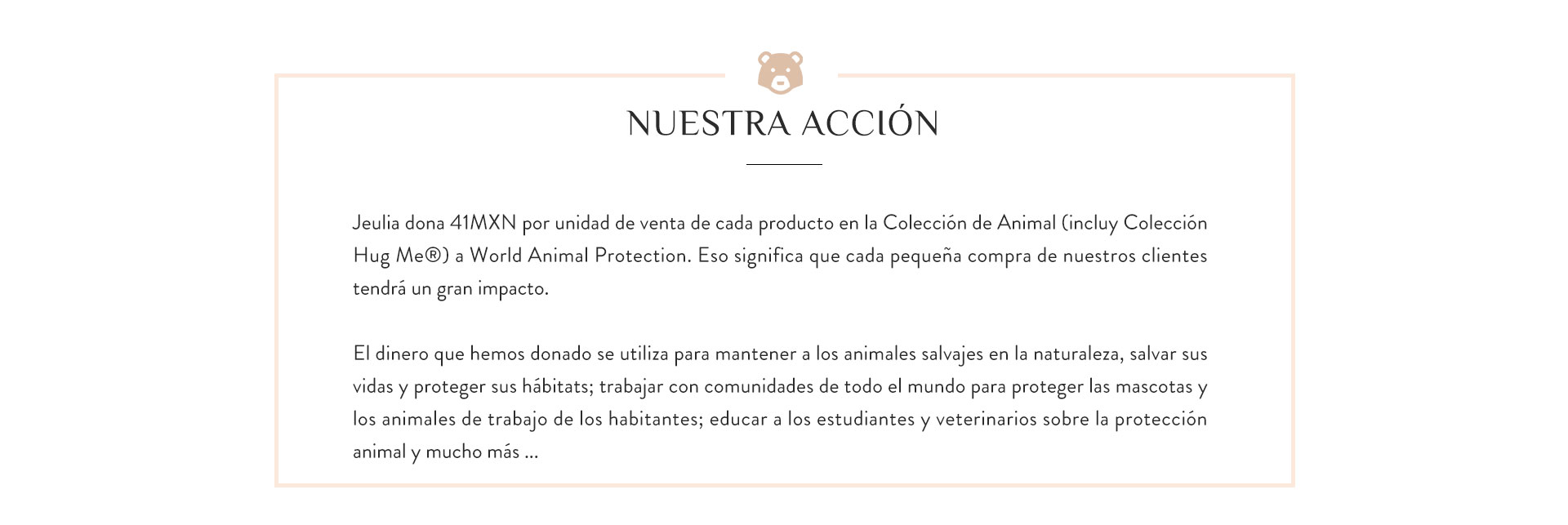 Jeulia's Partnership with World Animal Protection