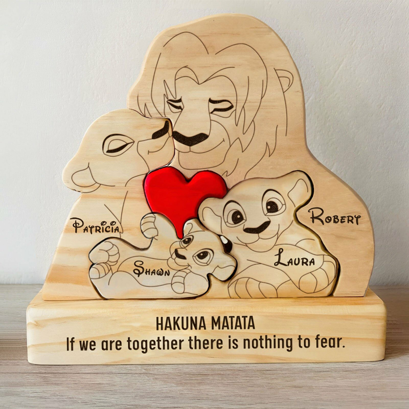Puzzle famiglia in legno