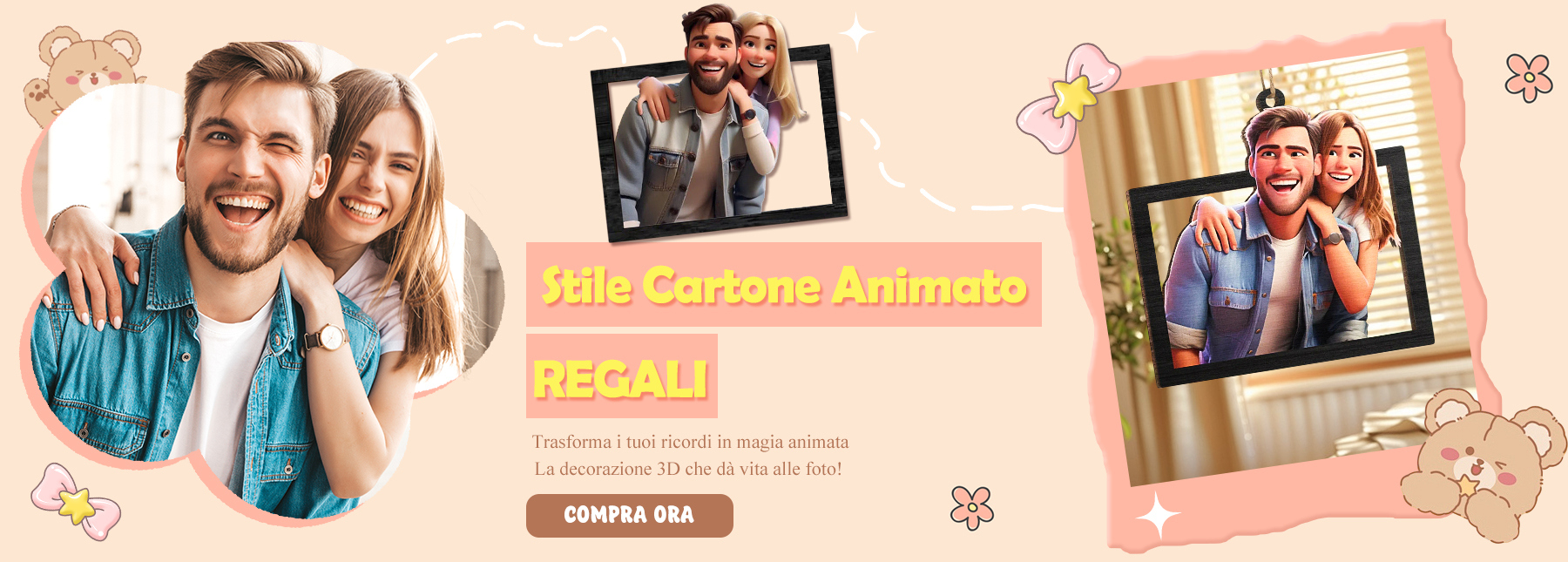 Regali Ritratti di Cartoni Animati