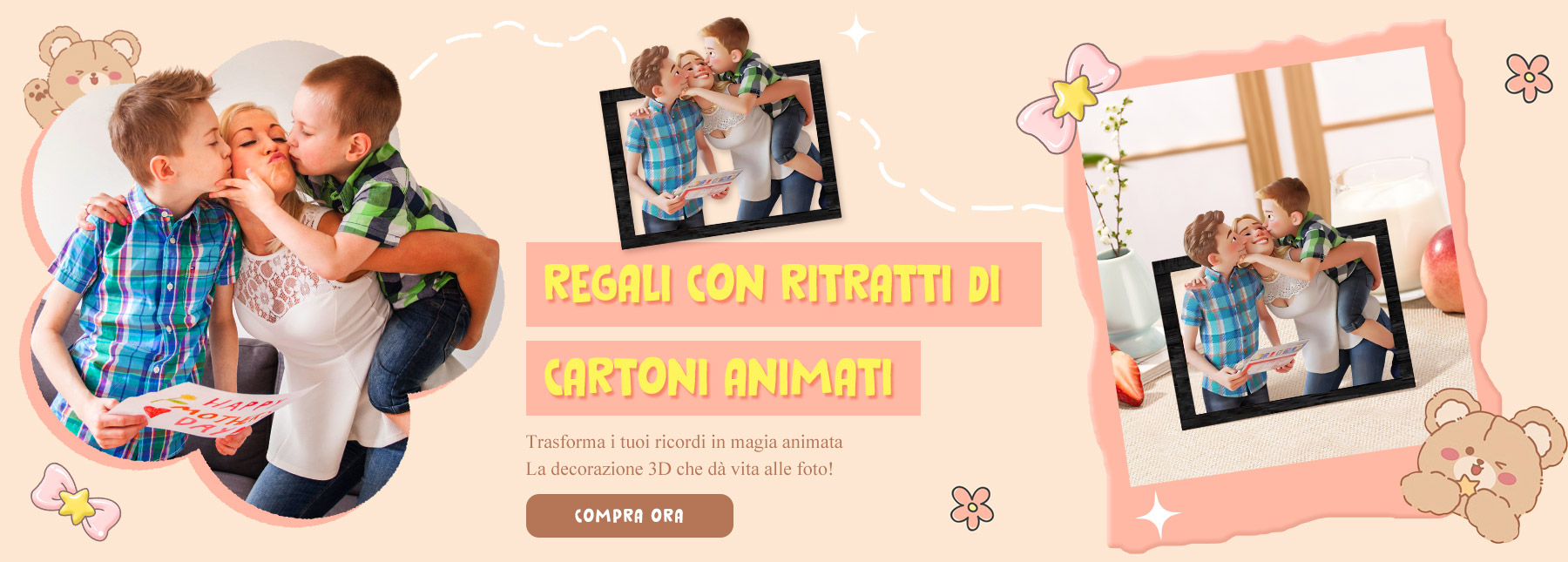 Regali Ritratti di Cartoni Animati