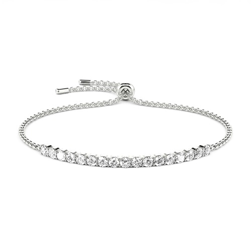 Jeulia Moissanite Round Cut Bolo Bracelet