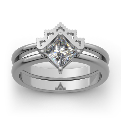 Jeulia Krone Sterling Silber Personalisiert Ringe Set