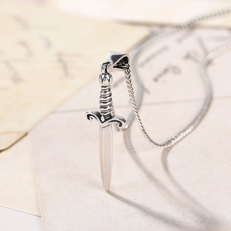 collier argent poignard homme collier argent poignard homme