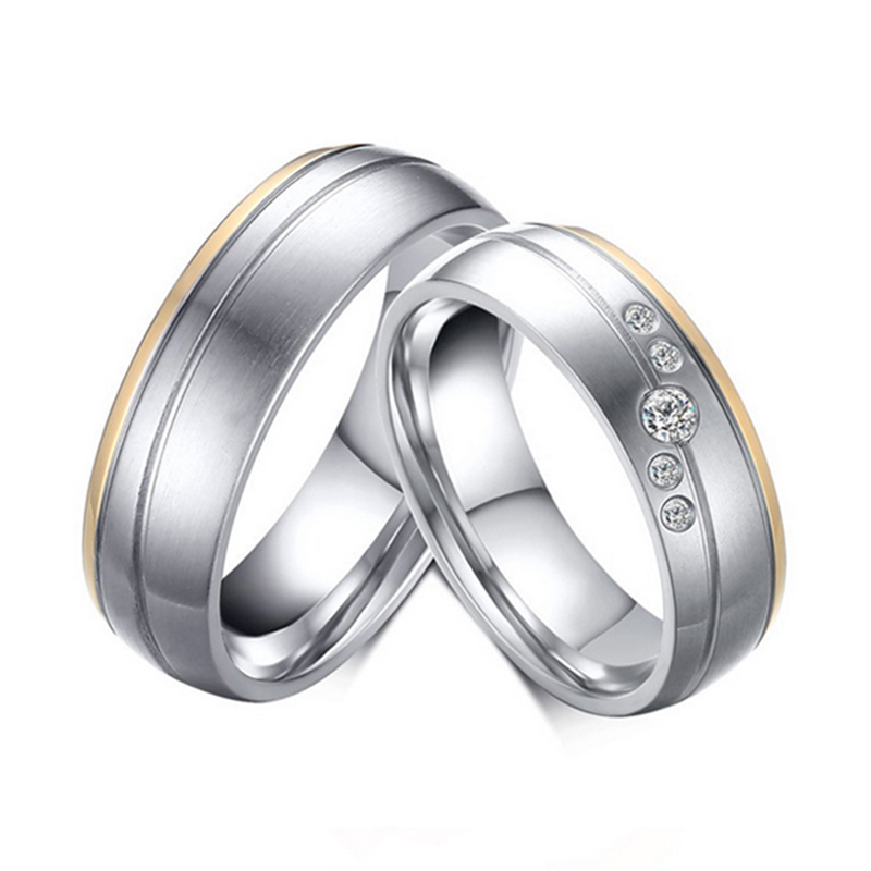 

Titanium Steel Couple Rings