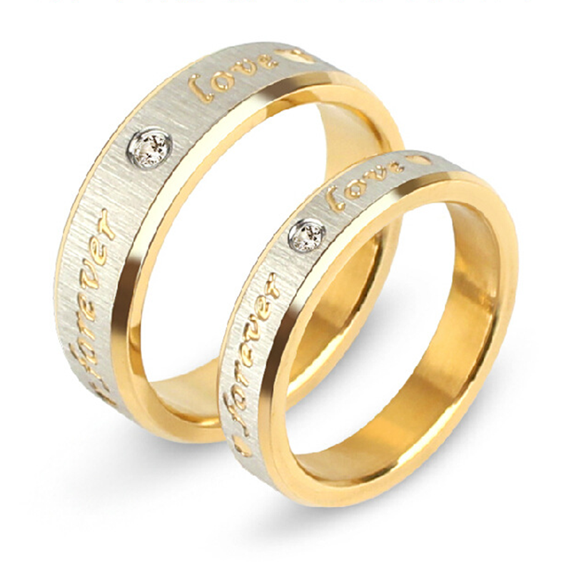 

"Forever Love" Titanium Steel Couple Ring