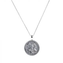 Silver Mens Wedding Bands For Men Jeulia Jewelry 26 Off Eagle Men S Sterling Silver Necklace