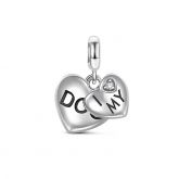 I Love My Dog Charm Sterling Silver