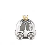 Pumpkin Coach Charm Sterling Silver