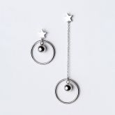 Star Asymmetric Earrings Drops