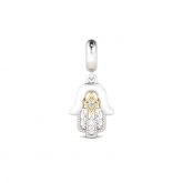 Hamsa Hand Charm Sterling Silver