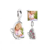 Butterfly Photo Charm Sterling Silver