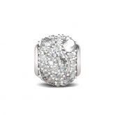 Pave Stones Charm Sterling Silver