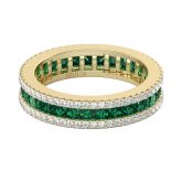 Gold Tone Sterling Silver Women's Band