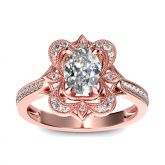 Vintage Oval Cut Sterling Silver Ring
