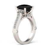 Princess Cut Sterling Silver Ring