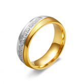 Jeulia Two Tone Women's Band Titanium Steel