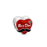 Best Dad Charm Sterling Silver