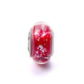 Red Ice Crystal Glass Charm