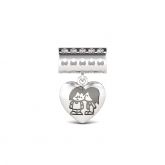 I Love My Family Charm Sterling Silver