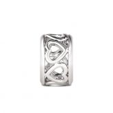 Heart to Heart Charm Sterling Silver