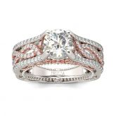 Twisting Two Tone Sterling Silver Ring