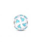 Blue Hearts Charm Sterling Silver