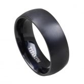 Black Titanium Steel Men's Band