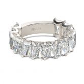 Baguette Cut Sterling Silver Women's Band