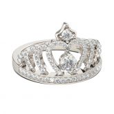 Classic Crown Sterling Silver Ring
