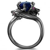 Jeulia Black Tone Dragon Ring