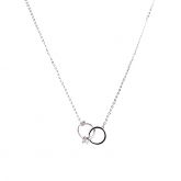 Interlocking Rings Pendant Necklace