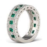 Vinatge Round Cut Sterling Silver Women's Band