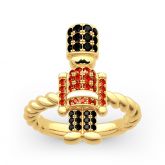 British Royal Guard Inspired Sterling Silver Ring