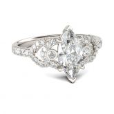 Classic Marquise Cut Sterling Silver Ring