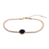 Simple Rose Gold Tone Titanium Steel Bracelet