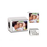 Live Love Laugh Photo Charm Sterling Silver
