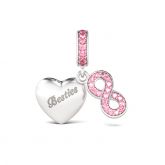 Infinity Besties Charm Sterling Silver