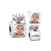 Lucky Pocket Photo Charm Sterling Silver