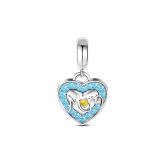 Heart Mom Pendant Sterling Silver