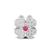 Four-leaf Clover Charm Sterling Silver
