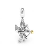 Cupid's Bow Pendant Sterling Silver