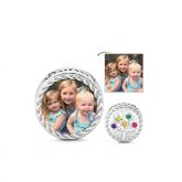 Colorful Stones Family Tree Photo Charm Sterling Silver