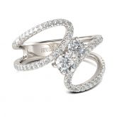 Bypass Sterling Silver Women's Band