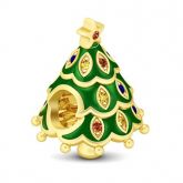 Delicate Christmas Tree Charm Sterling Silver