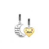 Love Mom Pendant Sterling Silver