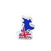 British Flag Charm Sterling Silver