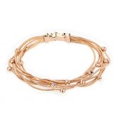 Rose Gold Tone Layered Bracelet