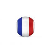 French Flag Charm Sterling Silver