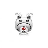 Red Nose Deer Charm Sterling Silver