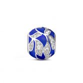 Vine Leaf Charm Sterling Silver